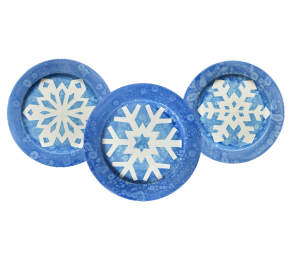 Westlake - Color Me Mine Paper Snowflake Plate
